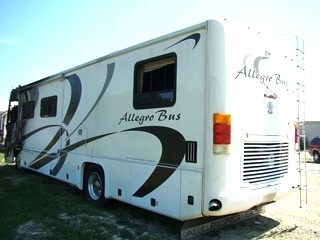 USED ALLEGRO BUS PARTS FOR SALE 2001 ALLEGRO BUS BY TIFFIN RV SALVAGE PARTS 