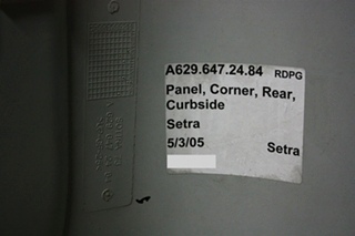 Setra Bus Curbside Rear Corner Panel For Sale